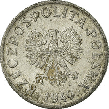 Monnaie, Pologne, 2 Grosze, 1949, TB, Aluminium, KM:40
