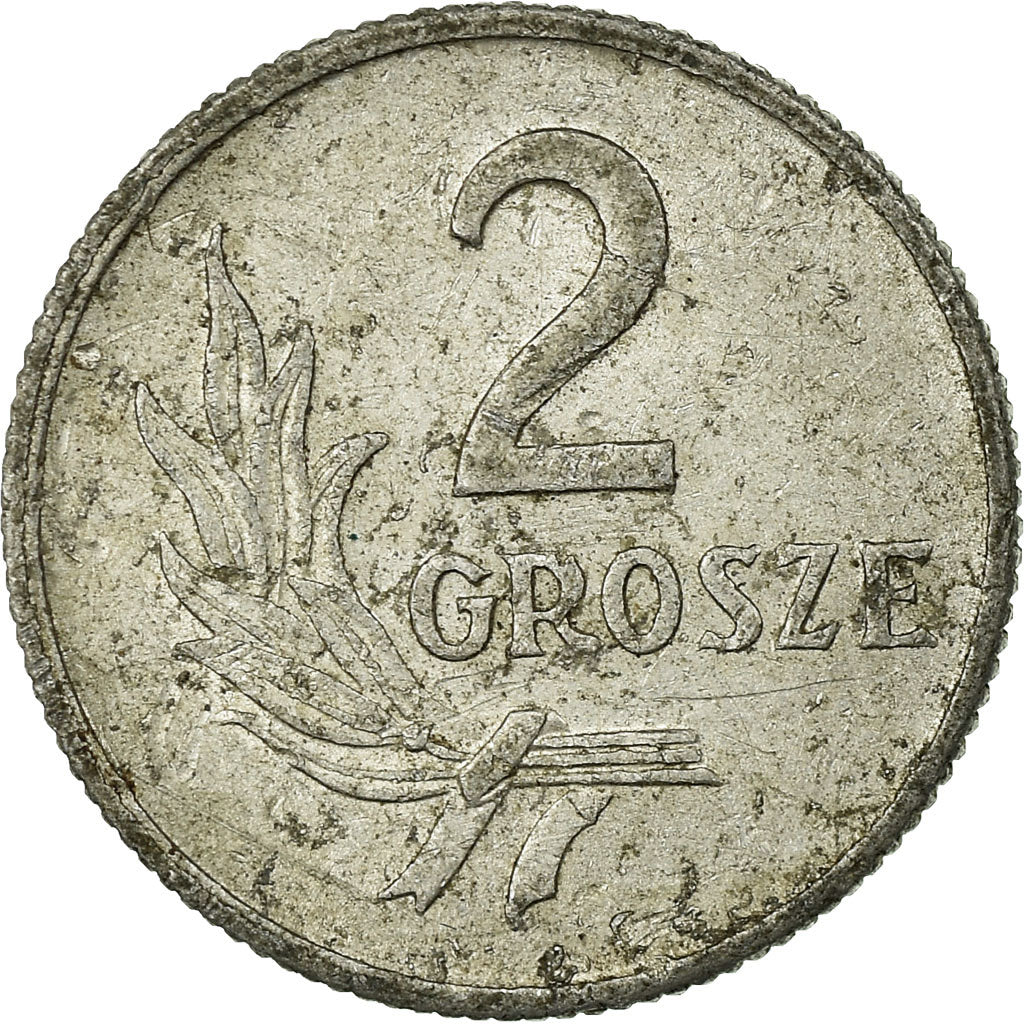 Monnaie, Pologne, 2 Grosze, 1949, TB, Aluminium, KM:40