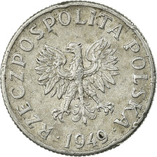 Coin, Poland, 2 Grosze, 1949, VF(30-35), Aluminum, KM:40
