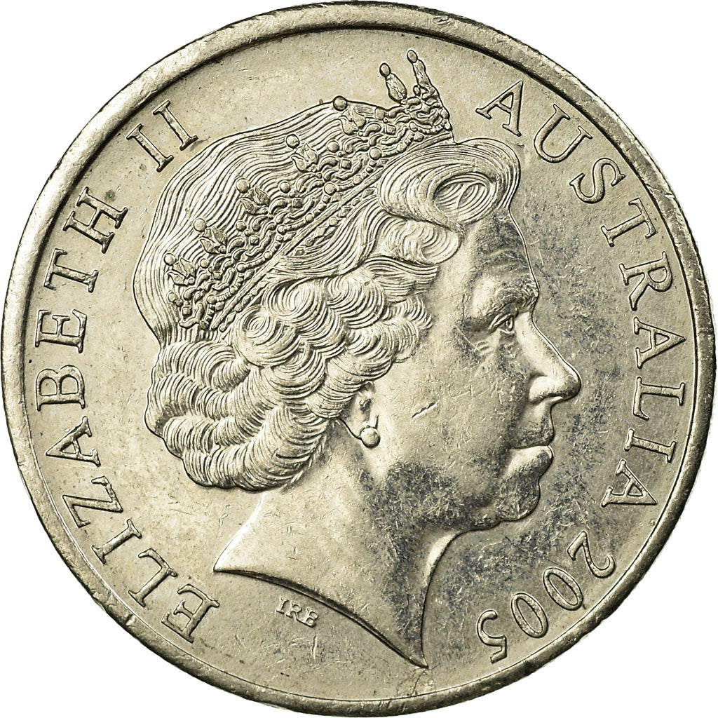 Moneda, Australia, Elizabeth II, 20 Cents, 2005, Royal Australian Mint, MBC