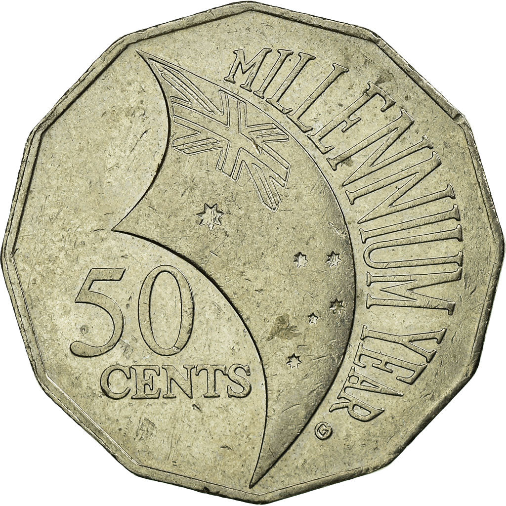 Coin, Australia, Elizabeth II, 50 Cents, 2000, Royal Australian Mint, EF(40-45)