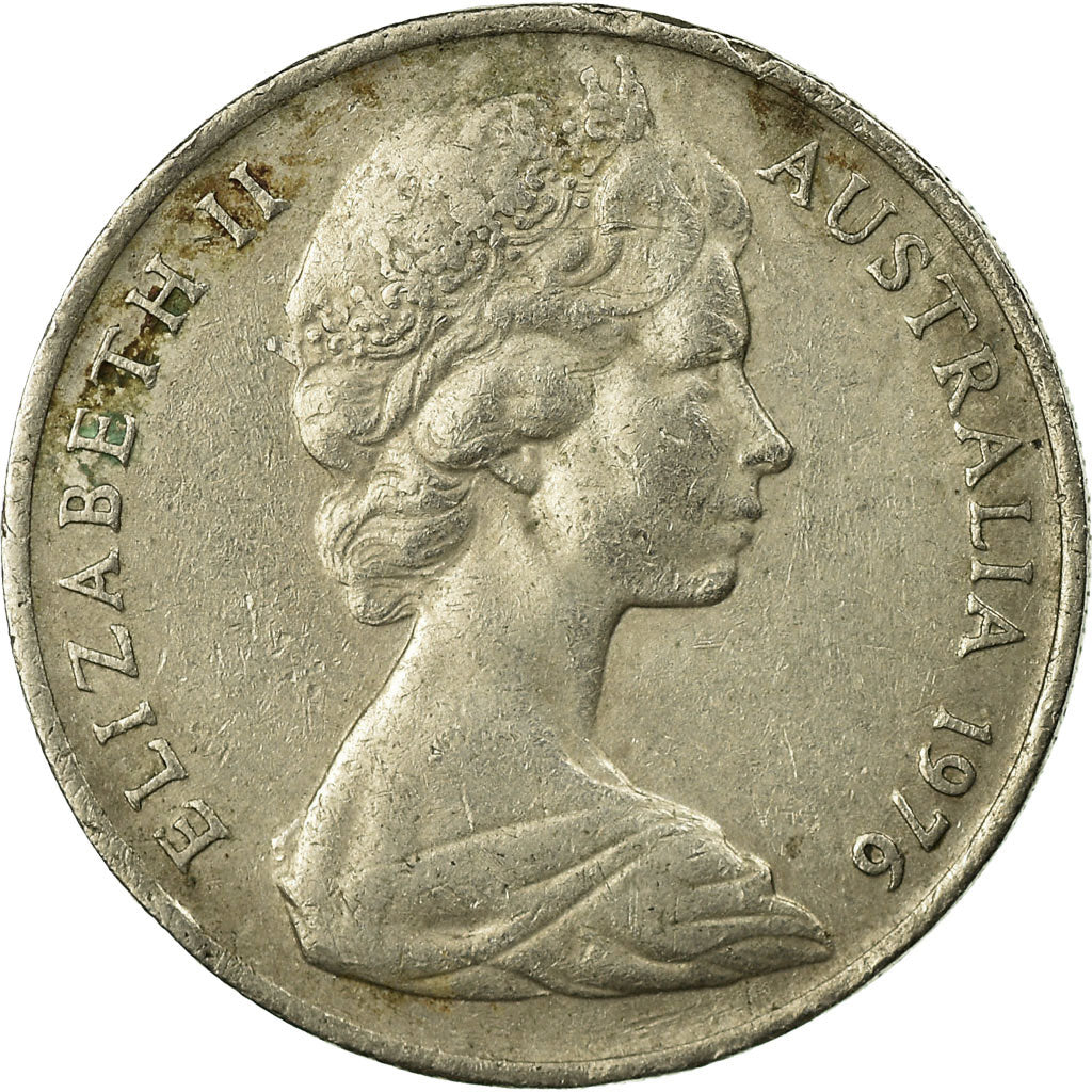 Moneta, Australia, Elizabeth II, 10 Cents, 1976, BB, Rame-nichel, KM:65