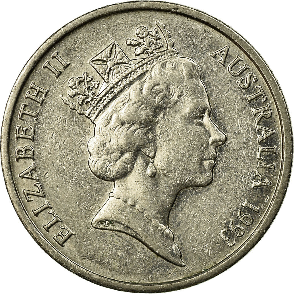 Coin, Australia, Elizabeth II, 10 Cents, 1993, EF(40-45), Copper-nickel, KM:81