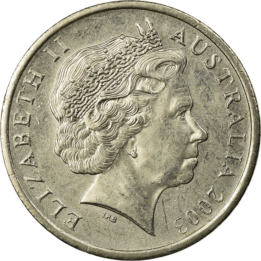 Coin, Australia, Elizabeth II, 10 Cents, 2003, EF(40-45), Copper-nickel, KM:402