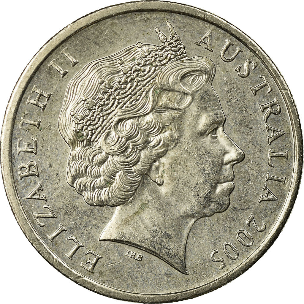 Coin, Australia, Elizabeth II, 10 Cents, 2005, EF(40-45), Copper-nickel, KM:402