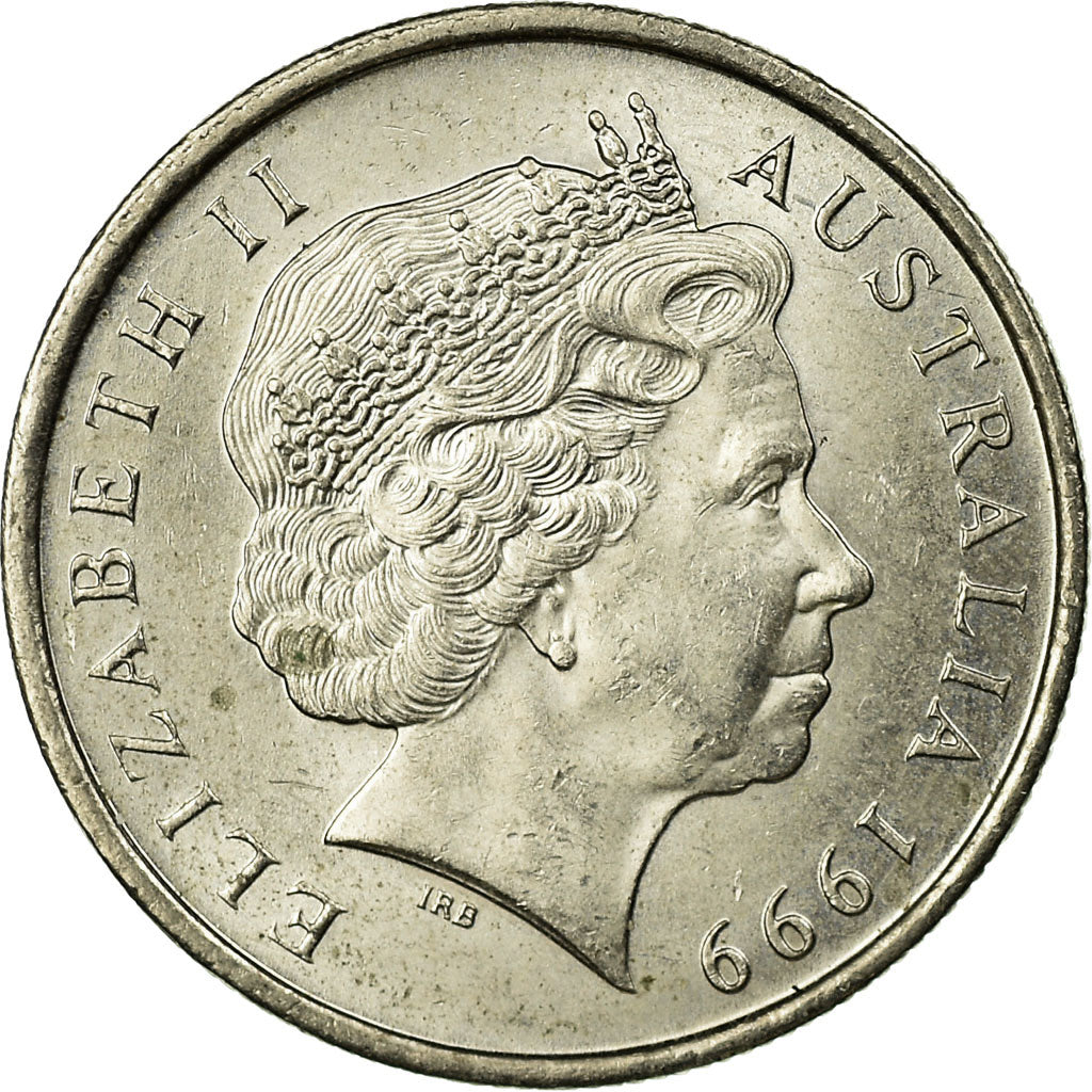 Coin, Australia, Elizabeth II, 5 Cents, 1999, EF(40-45), Copper-nickel, KM:401
