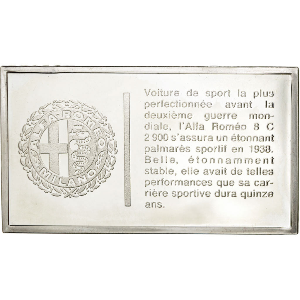 France, Medal, French Fifth Republic, Automobile, SUP+, Argent