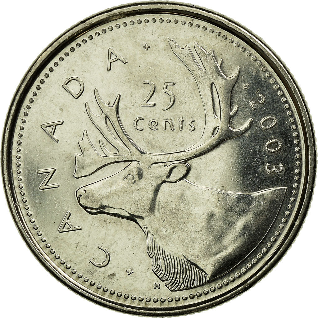 Münze, Kanada, Elizabeth II, 25 Cents, 2003, Royal Canadian Mint, SS, Nickel