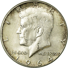 Coin, United States, Kennedy Half Dollar, Half Dollar, 1964, U.S. Mint