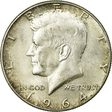 Coin, United States, Kennedy Half Dollar, Half Dollar, 1964, U.S. Mint