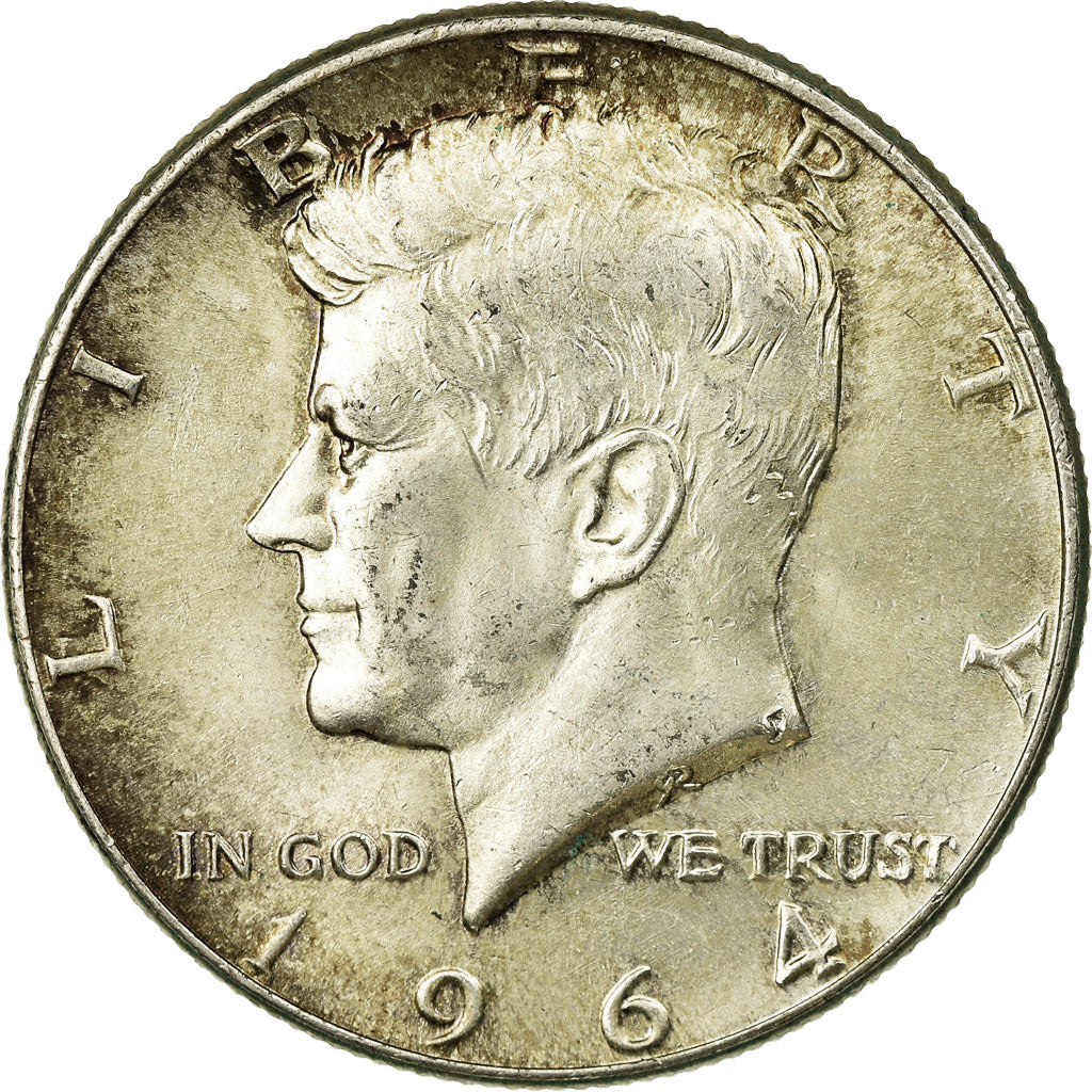 Coin, United States, Kennedy Half Dollar, Half Dollar, 1964, U.S. Mint