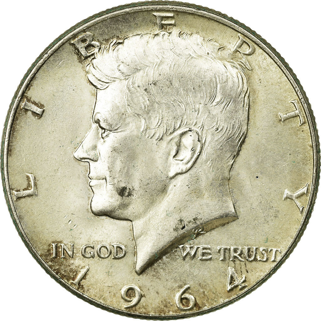Coin, United States, Kennedy Half Dollar, Half Dollar, 1964, U.S. Mint