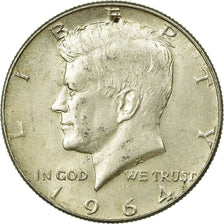 Coin, United States, Kennedy Half Dollar, Half Dollar, 1964, U.S. Mint