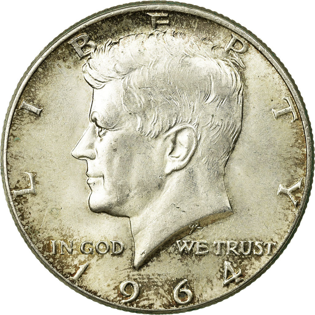 Coin, United States, Kennedy Half Dollar, Half Dollar, 1964, U.S. Mint