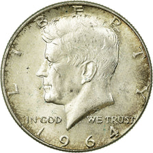 Coin, United States, Kennedy Half Dollar, Half Dollar, 1964, U.S. Mint