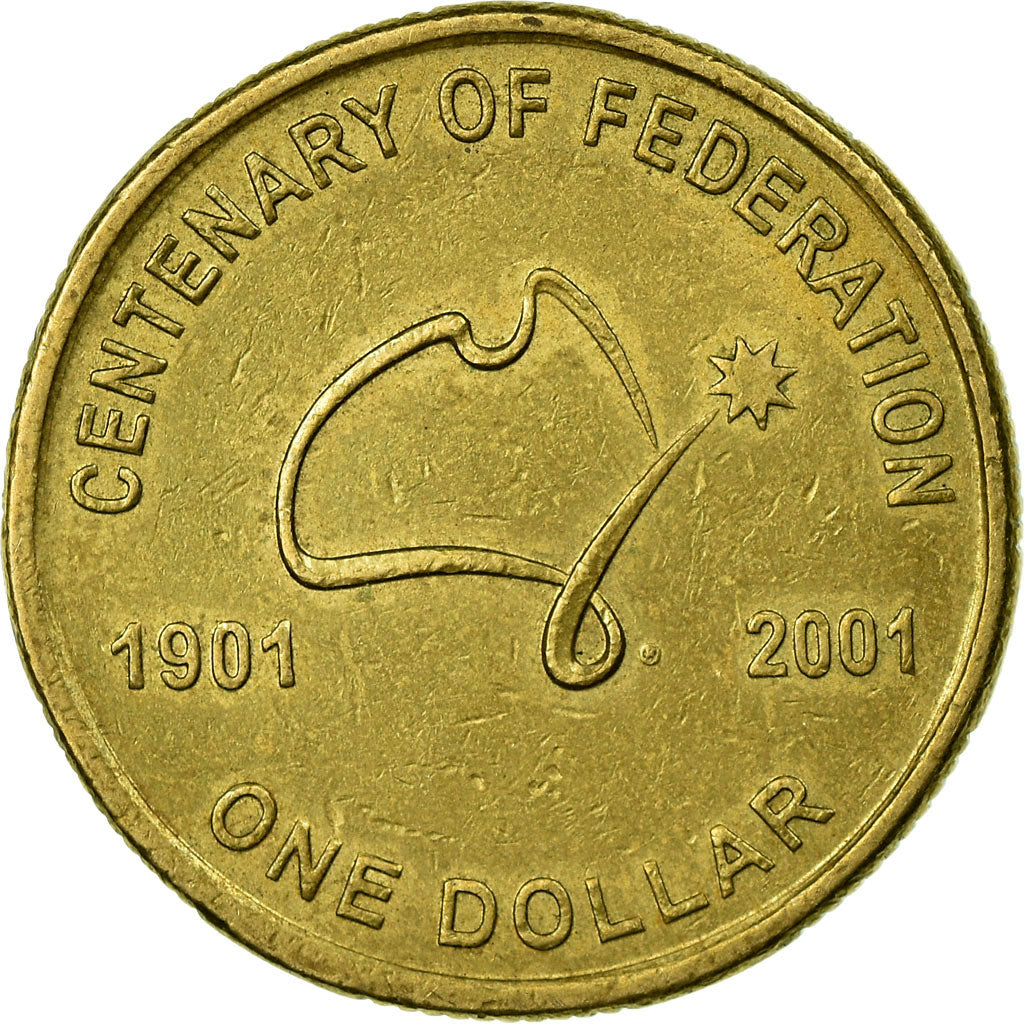 Coin, Australia, Elizabeth II, Dollar, 2001, Royal Australian Mint, EF(40-45)
