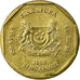 Coin, Singapore, Dollar, 2008, Singapore Mint, EF(40-45), Aluminum-Bronze
