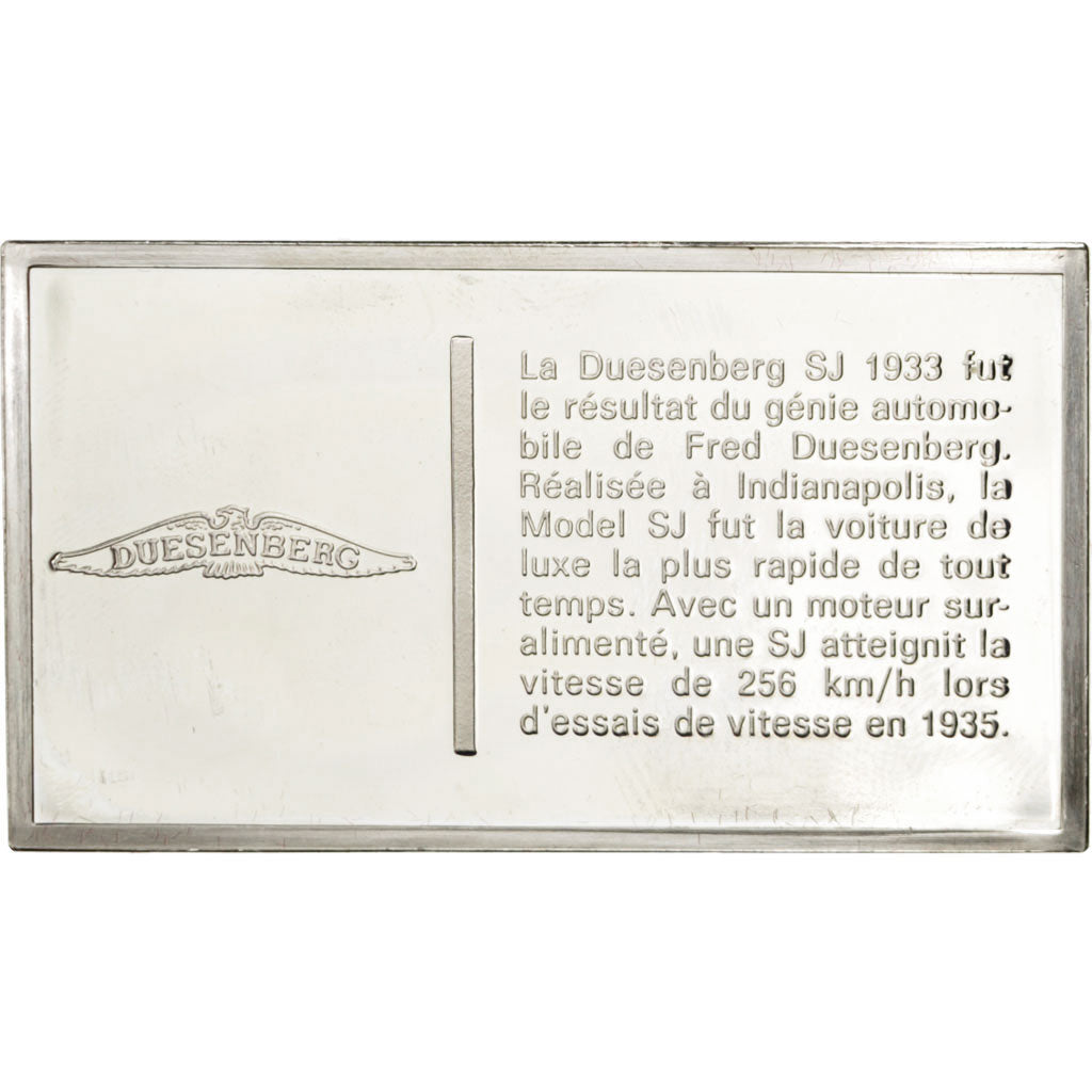 France, Medal, French Fifth Republic, Automobile, MS(60-62), Silver
