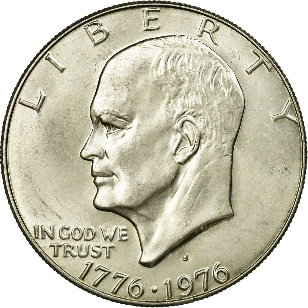 Coin, United States, Eisenhower Dollar, Dollar, 1976, U.S. Mint, San Francisco