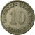 Moneda, ALEMANIA - IMPERIO, Wilhelm II, 10 Pfennig, 1904, Berlin, MBC, Cobre -