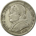 Coin, ITALIAN STATES, PAPAL STATES, Pius IX, Lira, 1866, EF(40-45), Silver