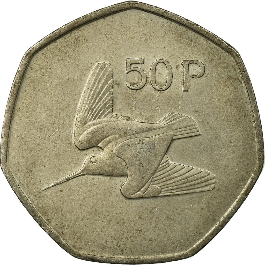 Coin, IRELAND REPUBLIC, 50 Pence, 1974, EF(40-45), Copper-nickel, KM:24