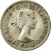 Moneta, Australia, Elizabeth II, Threepence, 1955, Melbourne, BB, Argento, KM:57