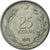 Moneta, Turcja, 25 Kurus, 1973, Paris, EF(40-45), Stal nierdzewna, KM:892.3