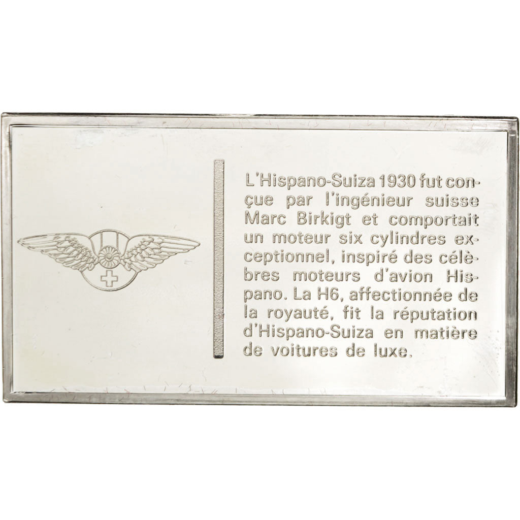 Voitures, 1930 Hispano-Suiza, Médaille