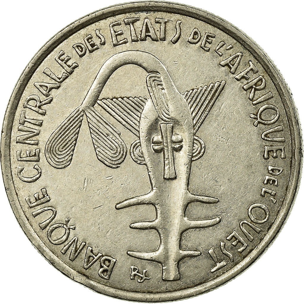 Coin, West African States, 100 Francs, 2004, EF(40-45), Nickel, KM:4