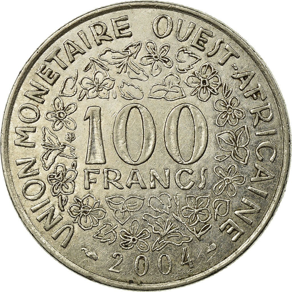 Coin, West African States, 100 Francs, 2004, EF(40-45), Nickel, KM:4