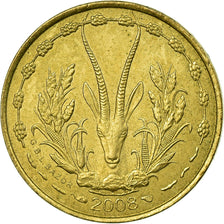 Coin, West African States, 5 Francs, 2008, EF(40-45), Aluminum-Nickel-Bronze