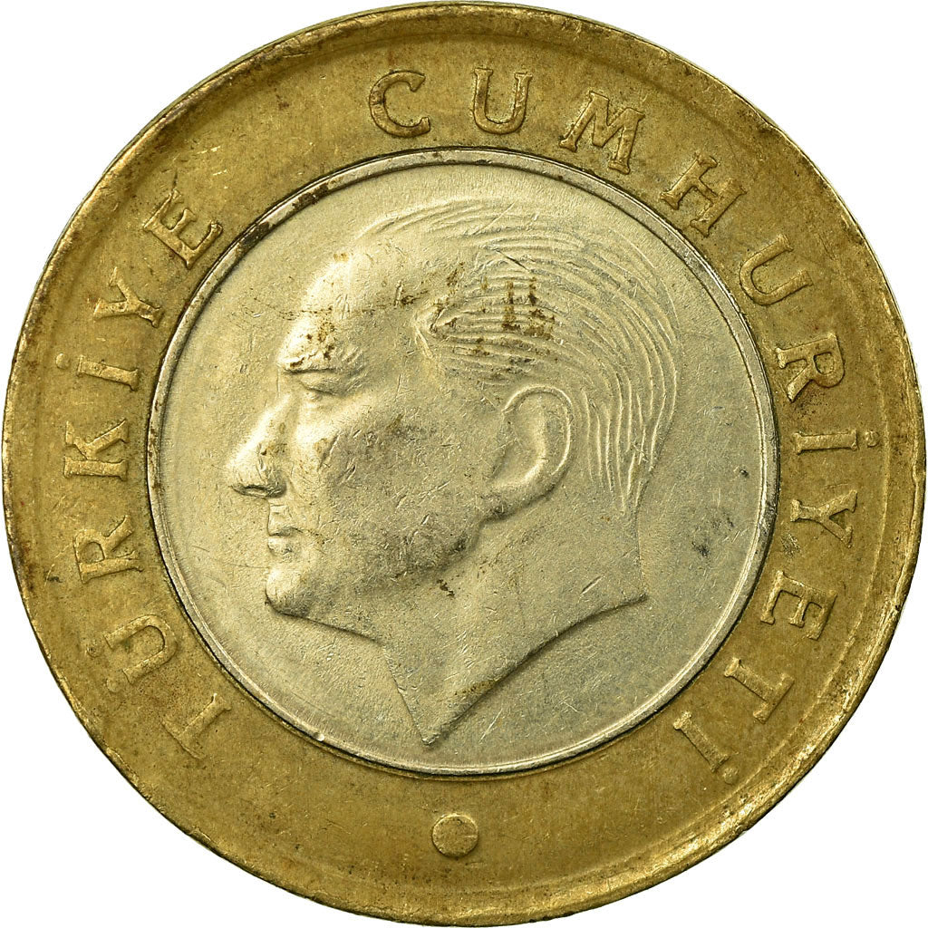 Moeda, Turquia, Lira, 2014, EF(40-45), Bimetálico