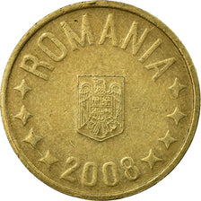 Coin, Romania, 50 Bani, 2008, Bucharest, EF(40-45), Nickel-brass, KM:192