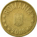 Coin, Romania, 50 Bani, 2008, Bucharest, EF(40-45), Nickel-brass, KM:192