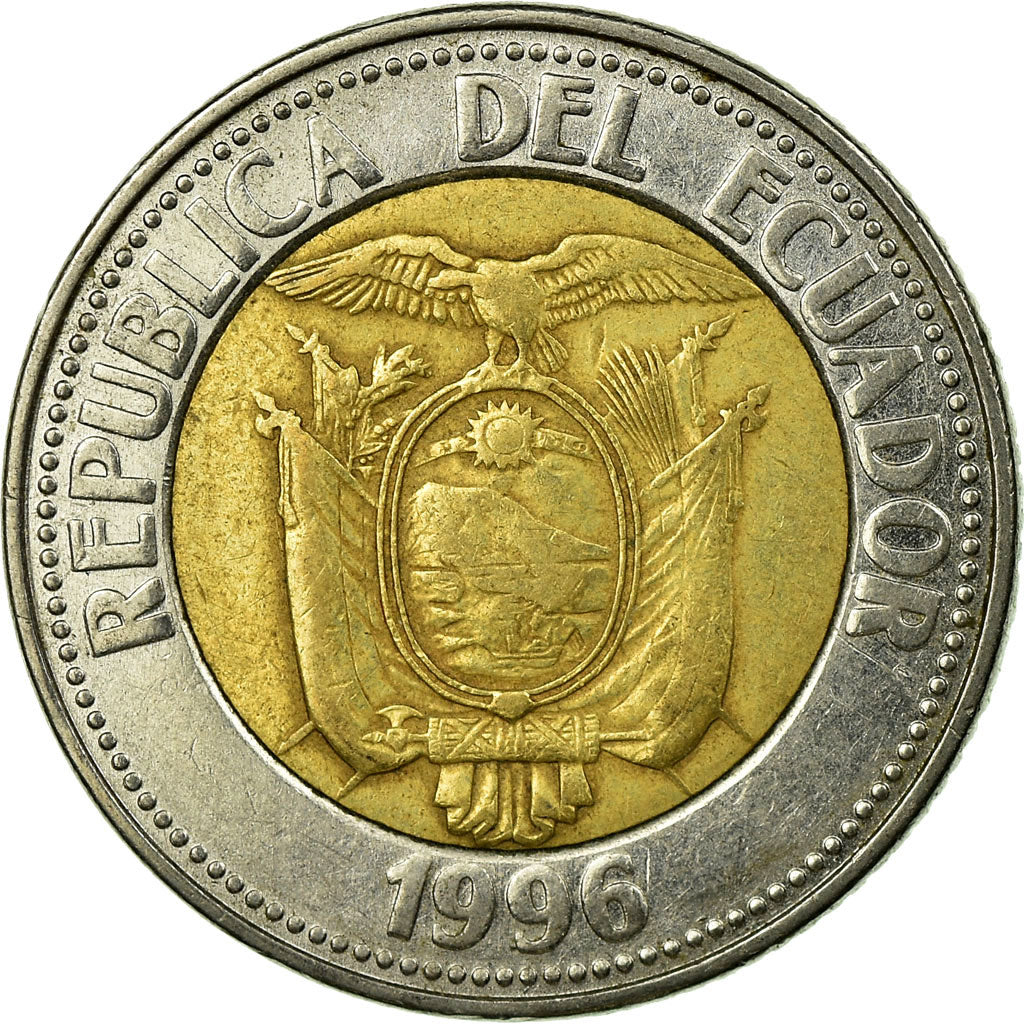 Coin, Ecuador, 1000 Sucres, 1996, EF(40-45), Bi-Metallic, KM:99