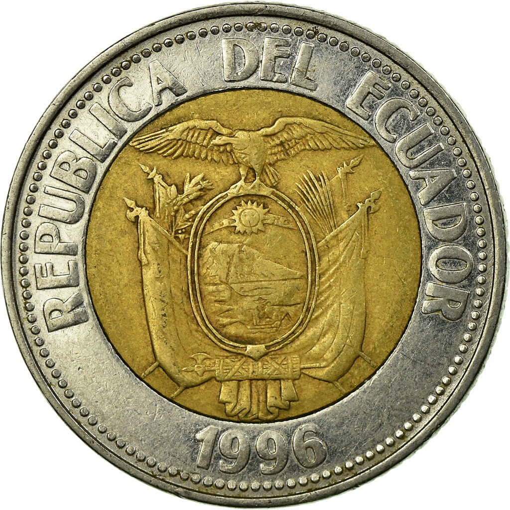 Coin, Ecuador, 1000 Sucres, 1996, EF(40-45), Bi-Metallic, KM:99