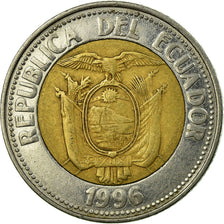 Coin, Ecuador, 1000 Sucres, 1996, EF(40-45), Bi-Metallic, KM:99
