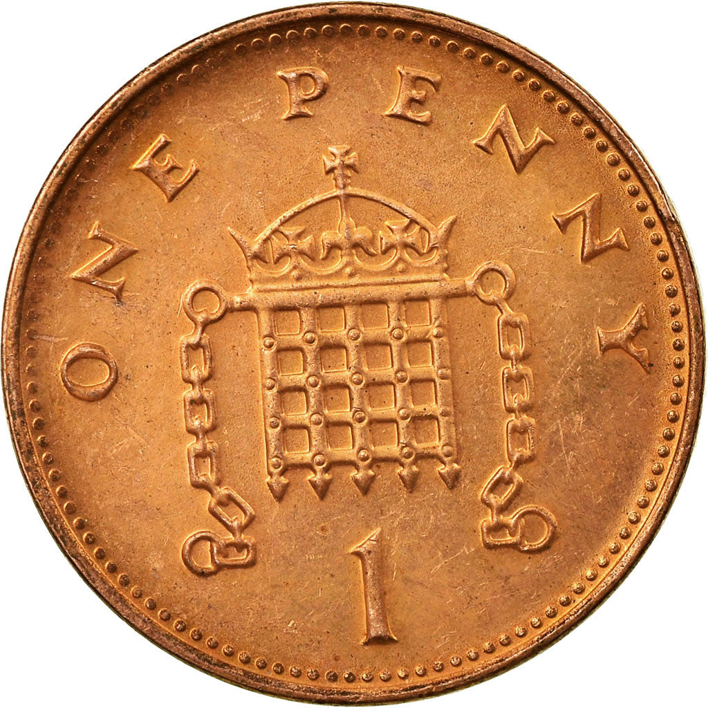 Coin, Great Britain, Elizabeth II, Penny, 1999, EF(40-45), Copper Plated Steel