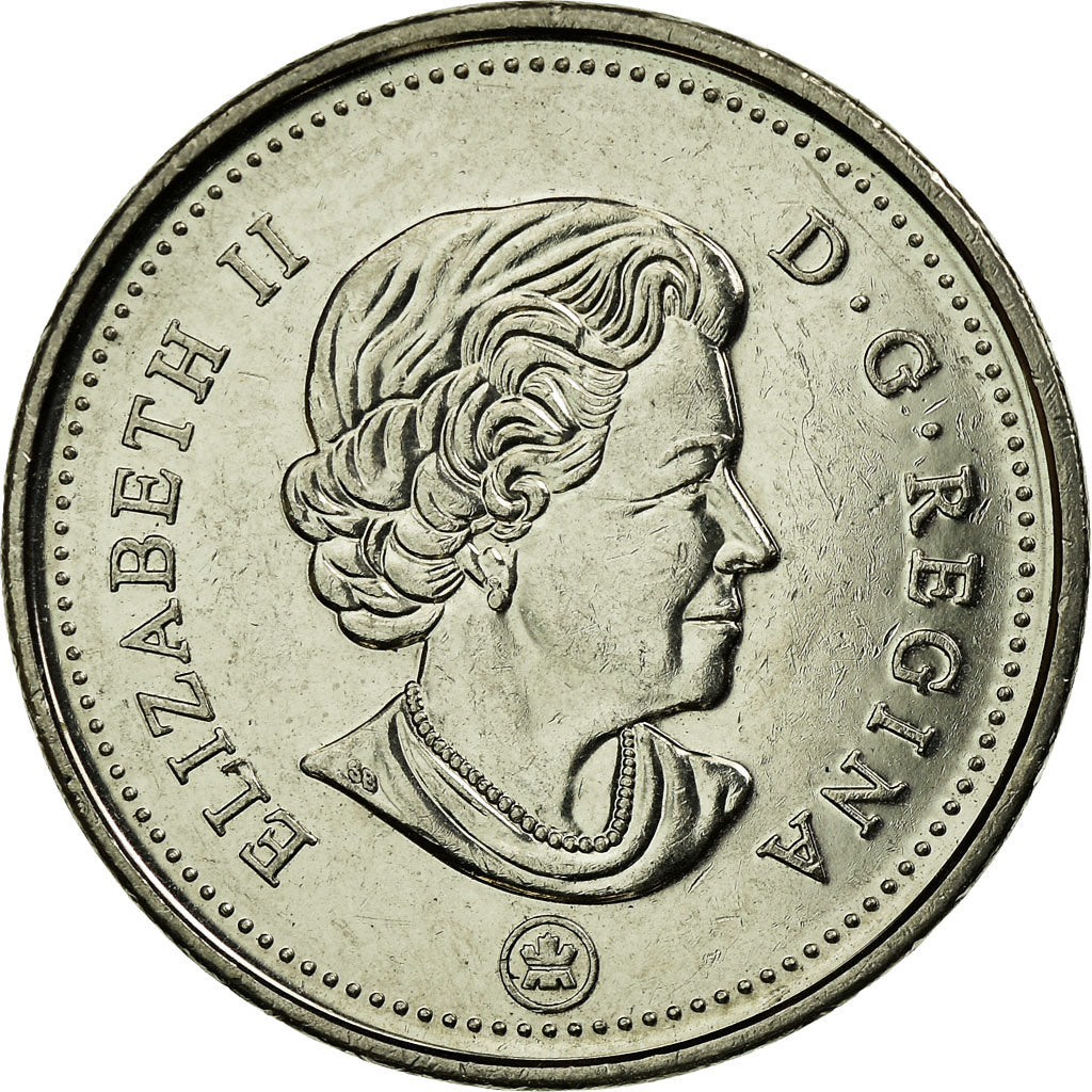 Münze, Kanada, 5 Cents, 2015, VZ, Nickel plated steel