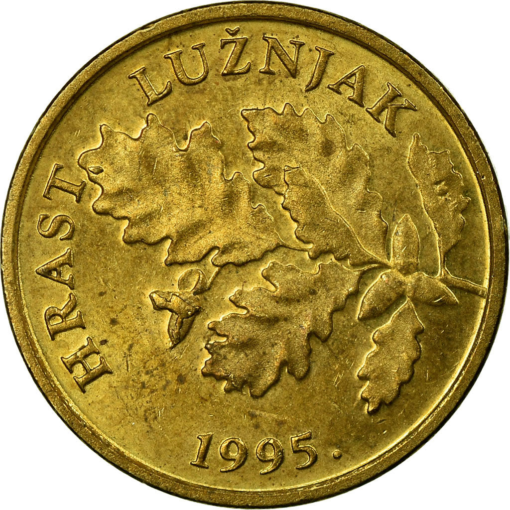 Coin, Croatia, 5 Lipa, 1995, EF(40-45), Brass plated steel, KM:5