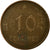 Moeda, Luxemburgo, Charlotte, 10 Centimes, 1930, VF(30-35), Bronze, KM:41
