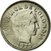 Moneta, Colombia, 10 Centavos, 1975, EF(40-45), Nikiel powlekany stalą, KM:253