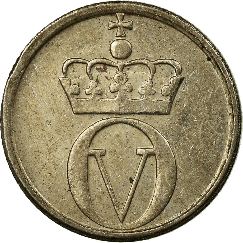 Monnaie, Norvège, Olav V, 10 Öre, 1965, TTB, Copper-nickel, KM:411
