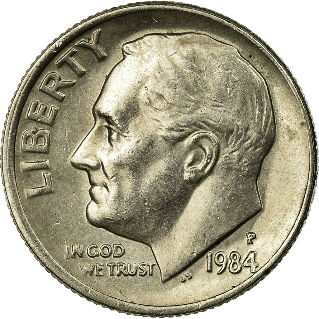 Münze, Vereinigte Staaten, Roosevelt Dime, Dime, 1984, U.S. Mint, Philadelphia