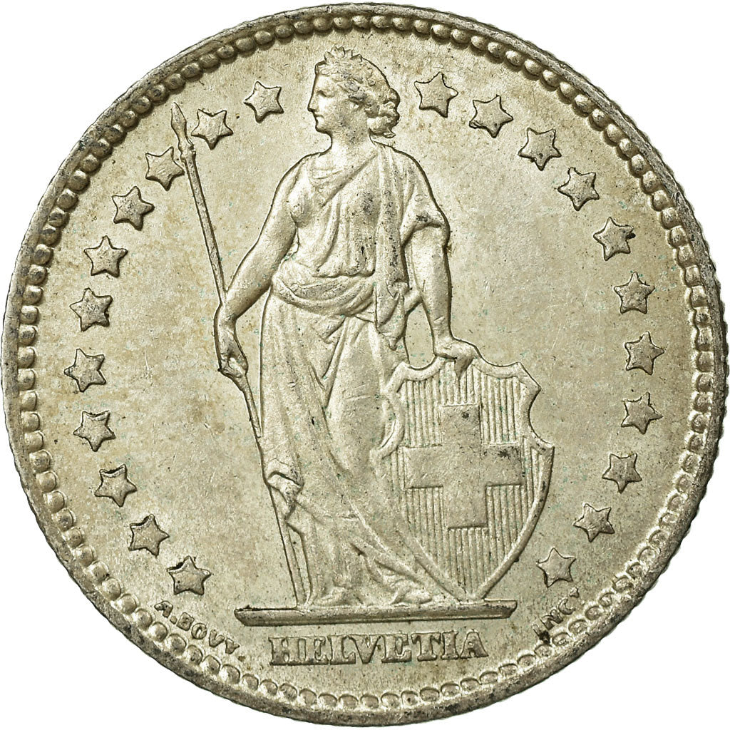 Coin, Switzerland, Franc, 1912, Bern, EF(40-45), Silver, KM:24