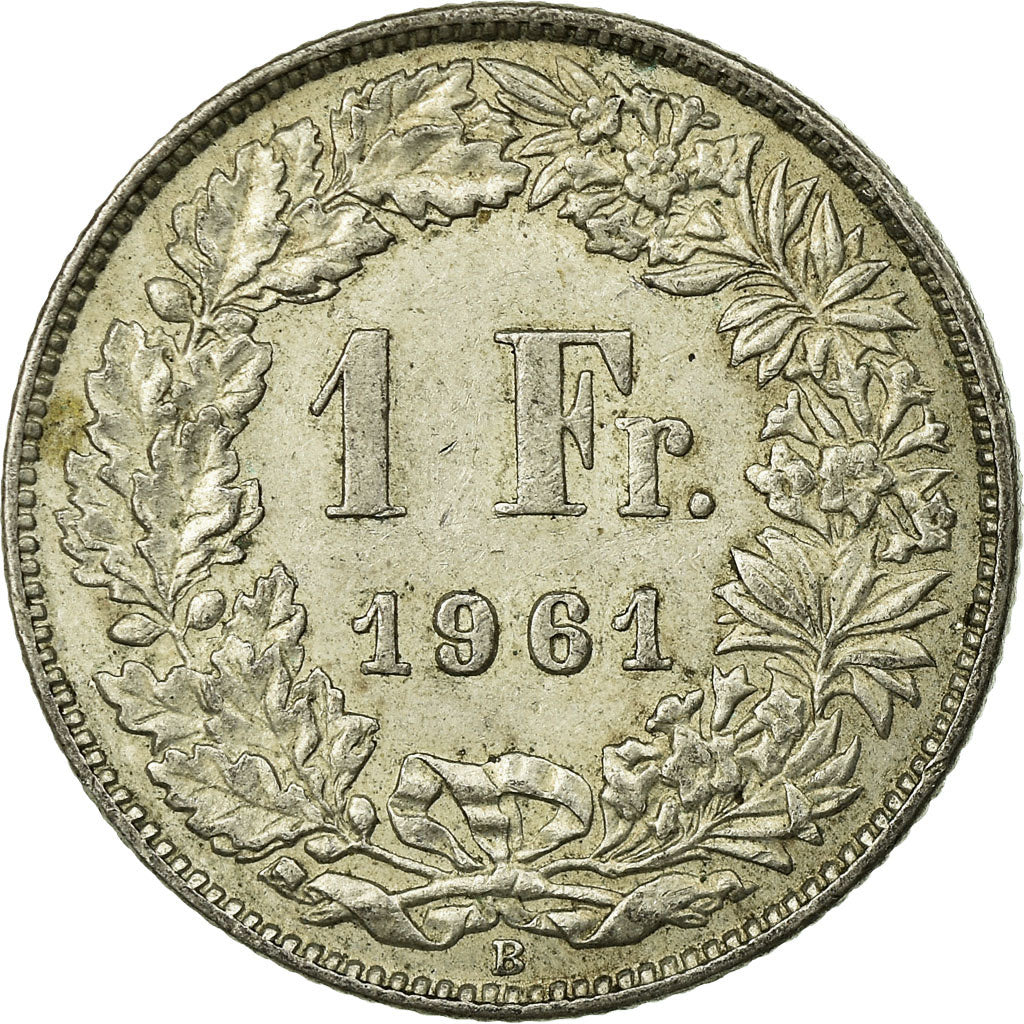 Moneta, Svizzera, Franc, 1961, Bern, BB, Argento, KM:24