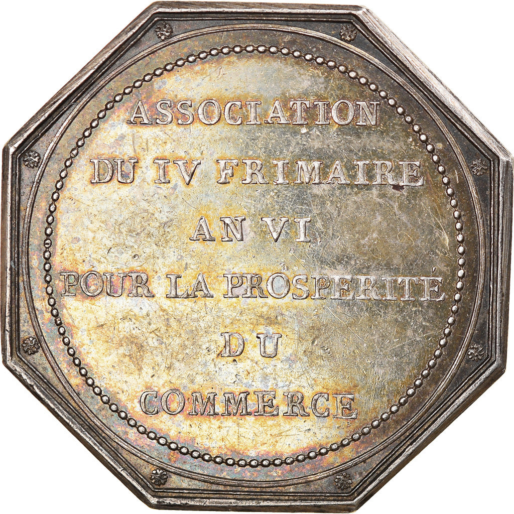France, Medal, Savings Bank, Caisse d'Escompte du Commerce, 1802, Andrieu