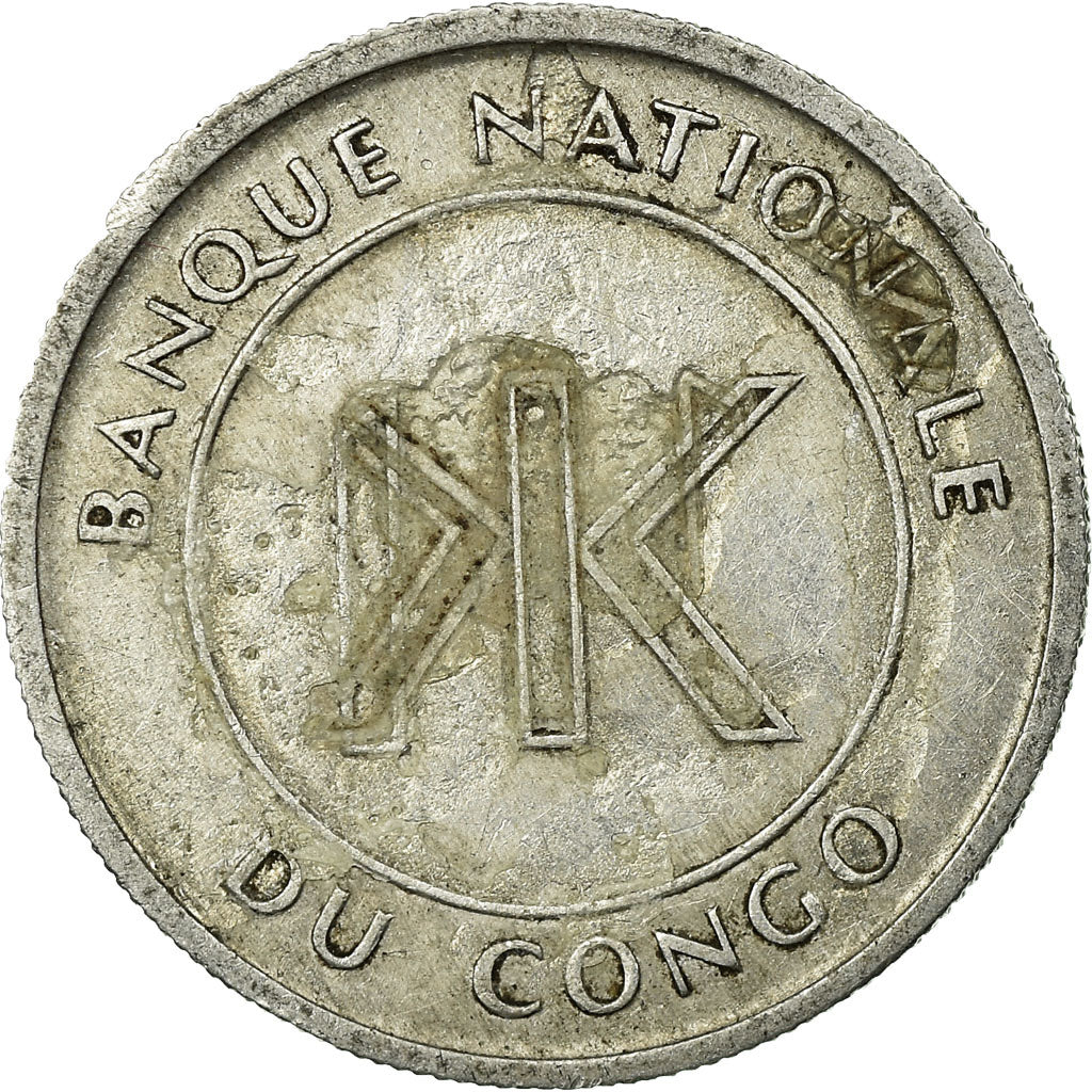 Monnaie, CONGO, DEMOCRATIC REPUBLIC, Likuta, 1967, Paris, TB+, Aluminium, KM:8