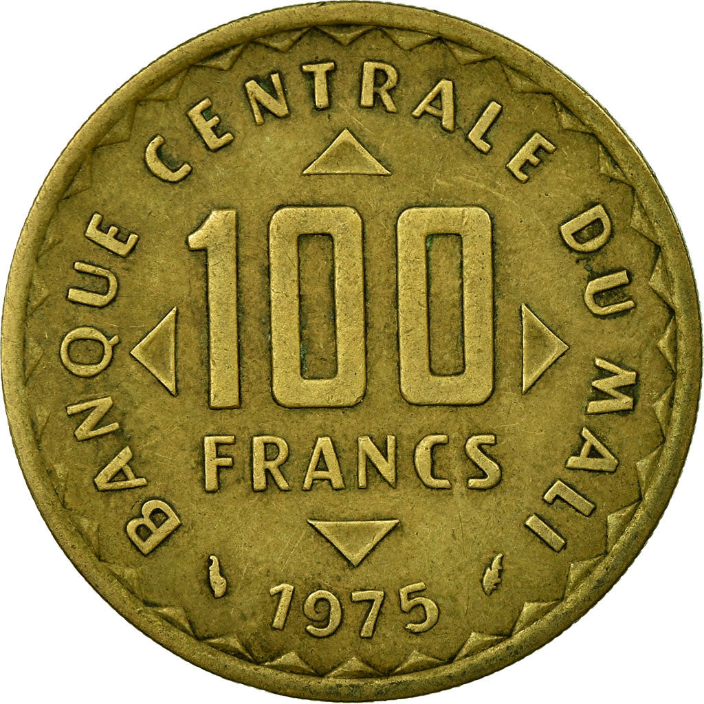 Coin, Mali, 100 Francs, 1975, Paris, EF(40-45), Nickel-brass, KM:10